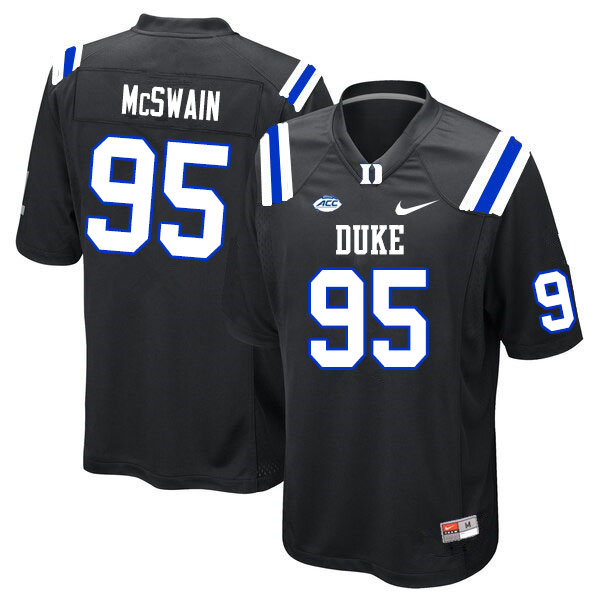 Duke Blue Devils #95 Trevon McSwain College Football Jerseys Sale-Black